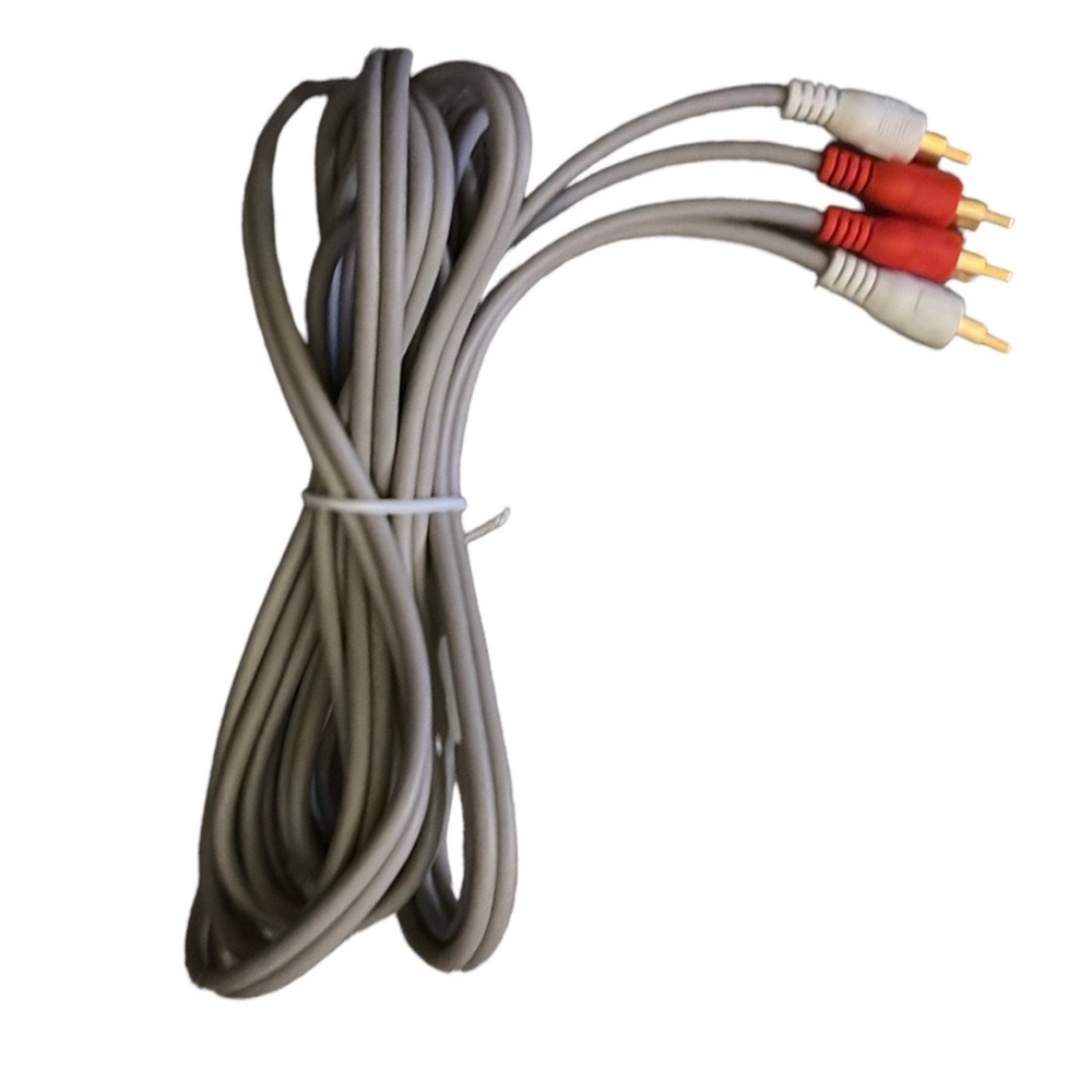RCA Male to Male Gray Audio Cable For HDTV 10 Feet 1000944-2 Brand New